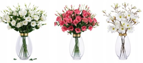 PAN KWIATEK - EUSTOMA SZTUCZNA KWIATY DEKORACYJNE Eustoma kwiaty PREMIUM