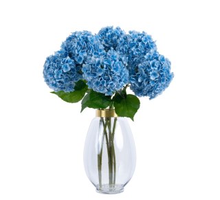 PAN KWIATEK- HORTENSJA SZTUCZNA GUMOWANA SUPER PREMIUM BLUE