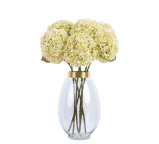 PAN KWIATEK- Hortensja pojedyncza SZTUCZNA CREAM white kolor 65cm nowość