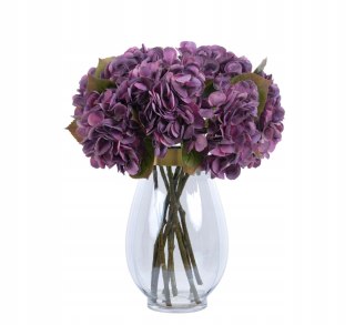 PAN KWIATEK- Hortensja pojedyncza SZTUCZNA dr.violet kolor 48cm nowość