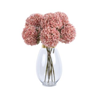 PAN KWIATEK- Hortensja pojedyncza SZTUCZNA pink kolor 65cm nowość