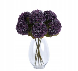 PAN KWIATEK- Hortensja pojedyncza SZTUCZNA violet kolor 65cm nowość