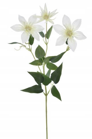PAN KWIATEK - KLEMATIS KWIATY SZTUCZNE KWIAT DEKORACYJNY PREMIUM 74cm