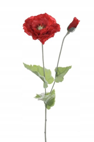 PAN KWIATEK- KWIATY SZTUCZNE POLNE mak maki sztuczne red