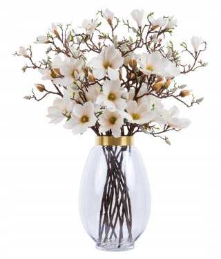 PAN KWIATEK _Magnolia KRÓLEWSKA sztuczna do wazonu sztuczne kwiaty magnolii