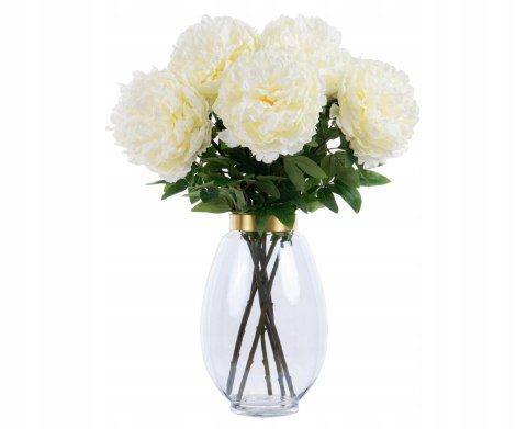 PAN KWIATEK PEONIA POJEDYŃCZA WHITE PREMIUN 72cm XL kwiaty sztuczne PAN KWIATEK PEONIA POJEDYŃCZA WHITE PREMIUN 72cm XL kwiaty sztuczne