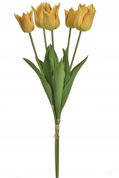PAN KWIATEK - BUKIET TULIPANÓW ŻÓŁTYCH tulipan 5 sztuk kwiaty sztuczne PAN KWIATEK - BUKIET TULIPANÓW ŻÓŁTYCH tulipan 5 sztuk kwiaty sztuczne