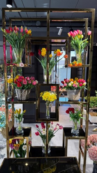 PAN KWIATEK - BUKIET TULIPANÓW tulipan 5 sztuk kwiaty sztuczne