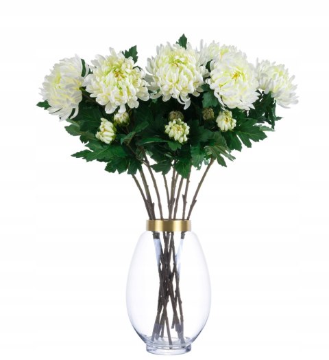 PAN KWIATEK - Sztuczne kwiaty Chryzantema sztuczna biała 88cm XXL WHITE PAN KWIATEK - Sztuczne kwiaty Chryzantema sztuczna biała 88cm XXL WHITE