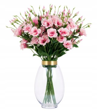 PAN KWIATEK- EUSTOMA kwiaty sztuczne kwiat DEKORACYJNY EUSTOMY 80cm PREMIUM