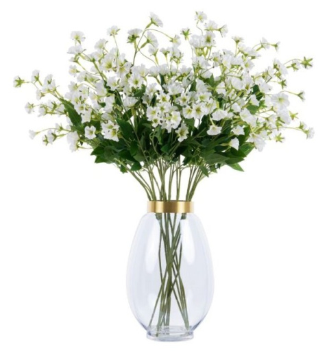Pan Kwiatek Powojnik sztuczny biały kwiat sztuczny dekoracyjny 89cm Pan Kwiatek Powojnik sztuczny biały kwiat sztuczny dekoracyjny 89cm